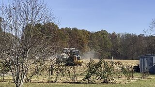 Spreading Lime in the Corn Fields #tractors #cornfield #farming #homesteading