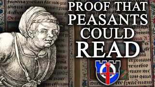 The evidence that medieval PEASANTS could READ! Medieval Misconceptions
