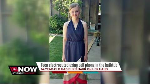Teen electrocuted after cell phone accidentally falls in bathtub