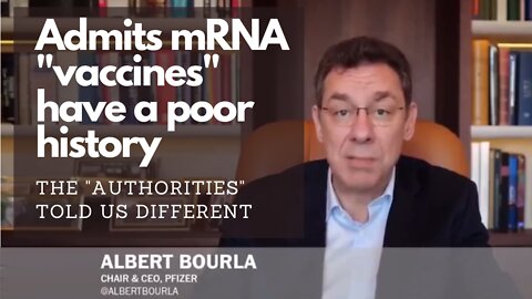 Bourla now admits vaccine has a weak history.