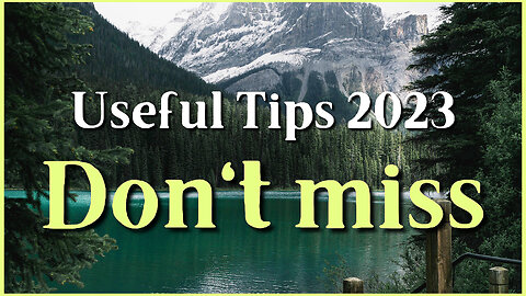 Don't miss - "Helpful Tips 2023, for those who travel"