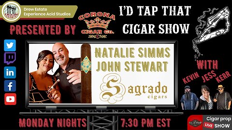 John and Natalie of Sagrado Cigars. , I'd Tap That Cigar Show Episode 240