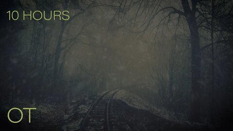 Snowy Tracks through the Woods | Low Frequency White Noise | Relax | Study | Sleep | 10 Hours