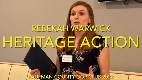 Guest Speaker Rebekah Warwick - Heritage Action