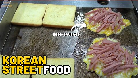 Ham cheese+eggs toast korean street food |100 piece sold out