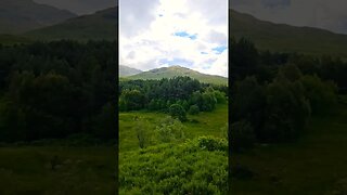 Clouds blue sky mountains on The West Highland Way Scotland #westhighlandway