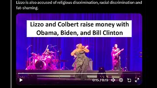 Lizzo and Colbert fundraiser with Biden, Obama, Clinton