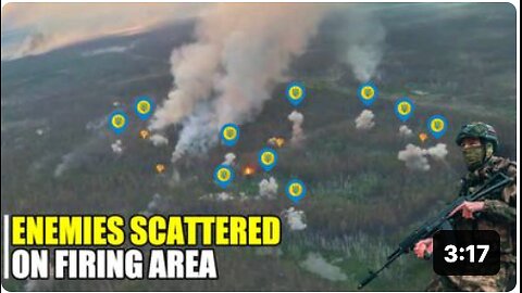 Ukrainian positions in Kremennaya forest scorching by Russian rockets