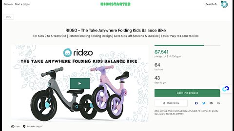 Kids Can Now Ride Anywhere: The Unfolding Magic of the Rideo Balance Bike!