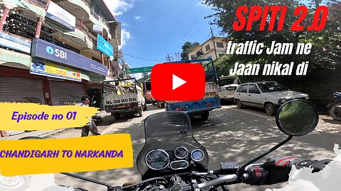 Traffic Jam In mountains | Tough Day of Bike Ride | Shimla To Narkanda