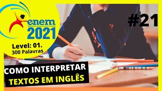 INGLÊS NO ENEM | INGLÊS PARA ENEM | ENEM INGLÊS | CURSO DE INGLÊS PARA O ENEM 2021| LEITURA GUIADA