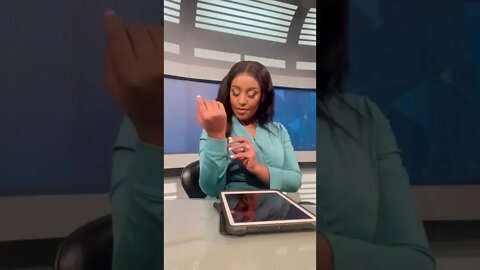 South Africa news presenter singing. #southafrica