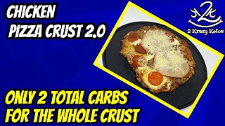 Keto Chicken Pizza Crust | Only 2 total carbs for the whole crust | Best Keto Pizza Crust