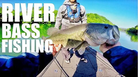 Unexpected BIG BASS in a Super Clear River!