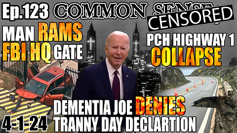 Ep.123 Man RAMS FBI HQ Gate, Dementia Joe DENIES Tr*nny Day Declaration, Moscow Terror: CIA Involved