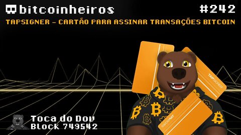 Tapsigner - Cartão NFC seguro para assinar transações Bitcoin