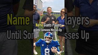 This Could’ve Went Forever! Name Giants Players Until Someone Messes Up! #shorts #giants #nfl