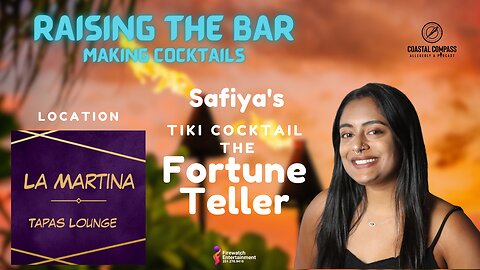 Safiya tells our fortune while making the FORTUNE TELLER Cocktail.