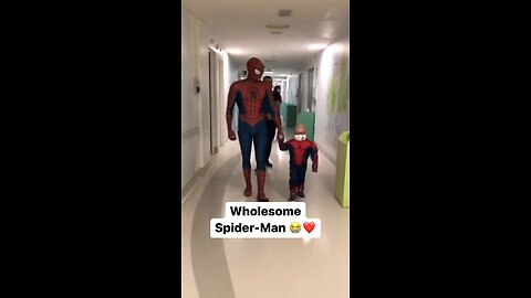 Spider Man Shows Up at A Kids Hospital - BLESSINGS