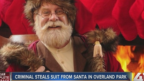 Criminal steals suit from Santa in Overland Park