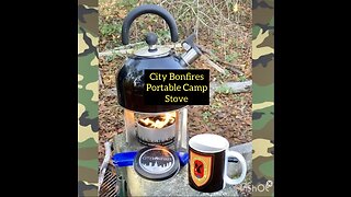 Morning Coffee with My City Bonfires Portable Camp Stove