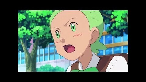 Pokemon Best Wishes Cilan geeking out over a fishing competition