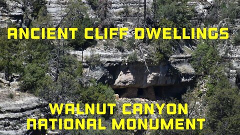 The Ancient Cliff Dwellings of Walnut Canyon National Monument, AZ