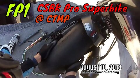 Canadian MotoGP FP1 - Pro Superbike @ CTMP | Irnieracing Racer Motovlog 2018