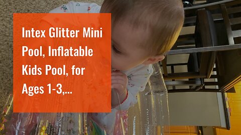 Intex Glitter Mini Pool, Inflatable Kids Pool, for Ages 1-3, Multicolor