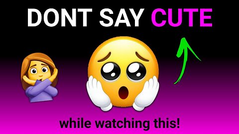 Don't say Cute while watching this video...