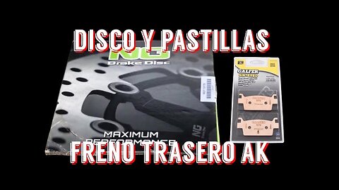 Cambiar Disco y Pastillas FRENO Trasero MOTO | Kymco AK 550