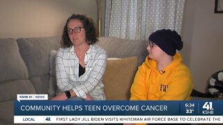 Community helps teen overcome cancer