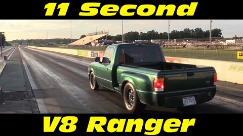 11 Second V8 Ford Ranger Drag Racing Wednesday TNT