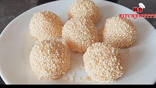 Stretchy Mochi | Quick and Easy 3-Ingredient Japanese Mochi Recipe| Jackfruit-filled & Sesame-coated