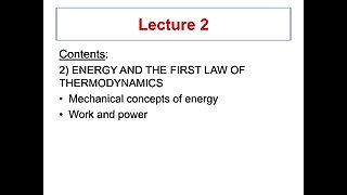 Lecture 2 - ME 3293 Thermodynamics I (Spring 2021)