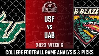 USF vs UAB Picks & Prediction Against the Spread 2023 College Football Analysis