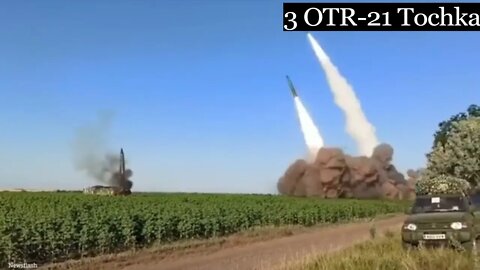 Ukrainian Forces fire a salvo 3 Large Ballistic Missiles at Russian Positions & Residential Areas