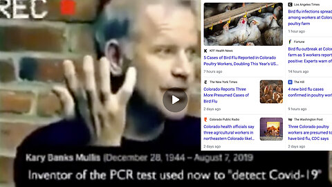 Bird Flu | Will Misused Tests Be Used Once Again to Create the Next Plandemic? "We PCR You Can Find Almost Anything In Anybody." - Doctor Kary Mullis (The Inventor of the Polymerase Chain Reaction Test)