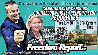 CANADIAN CITY COUNCIL SUPPORTS PEDOPHILIA, Pulls Salary Of Councillor Who Fights AGAINST Pedos.