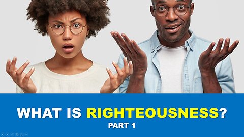 What is RIGHTEOUSNESS According to the Bible | part 1 | Old Testament | Torah Menorah