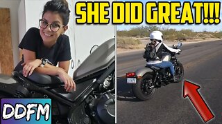 How To Quickly Stop On A Motorcycle w/Nikki's Adventures