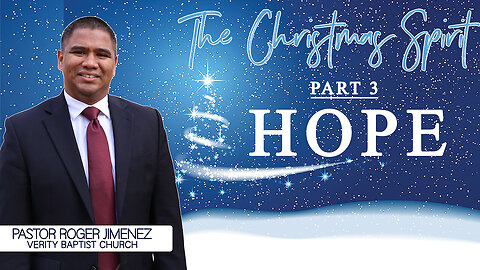 【 Hope 】 Pastor Roger Jimenez