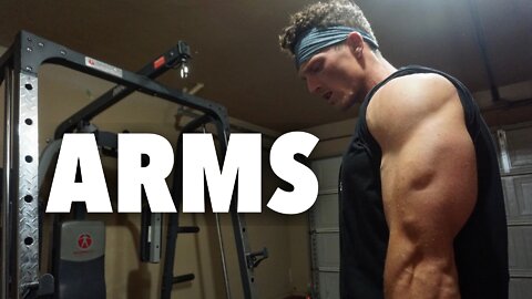BIG ARMS WORKOUT | Building My Garage Gym
