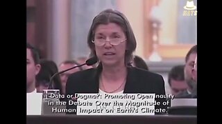 Climatologist Dr Judith Curry Testifies That Man Made Climate Change Theory is a Hoax