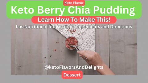 Keto Berry Chia Pudding