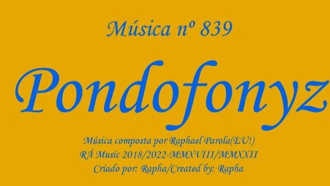 Música nº 839-Pondofonyz