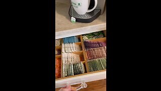 SpaceAid Bamboo Drawer Dividers for Organizing Tea Bags