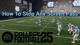 How To Stop Any Screen Pass In College Football 25