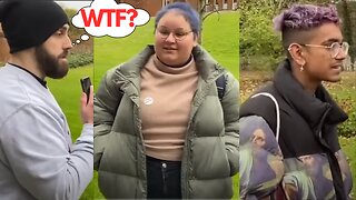 "WOKE BLUE HAIRED" College Student has Radical views on Gender!