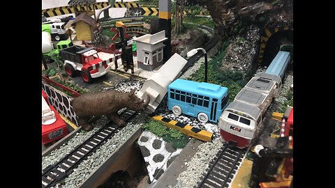 Horrible Train Hits One-horned Rhinoceros